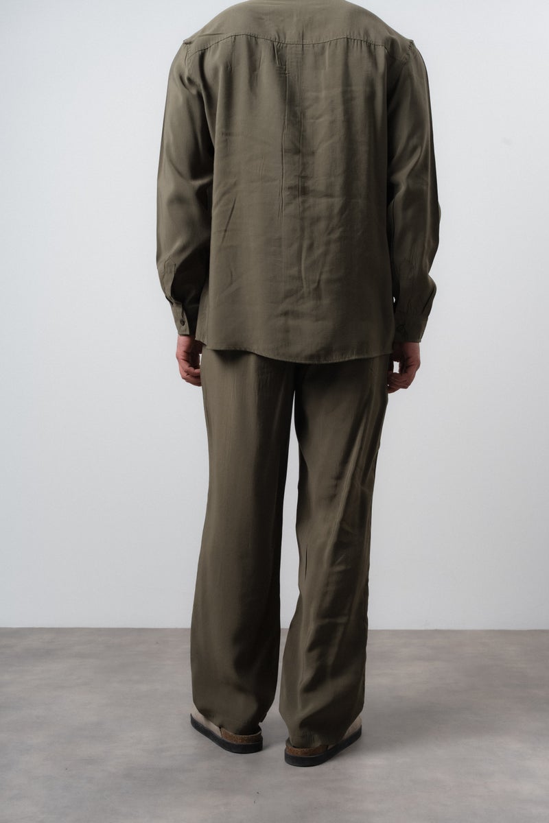 RESPIRE Men's RS Modal Baggy Pants Khaki - Image 4