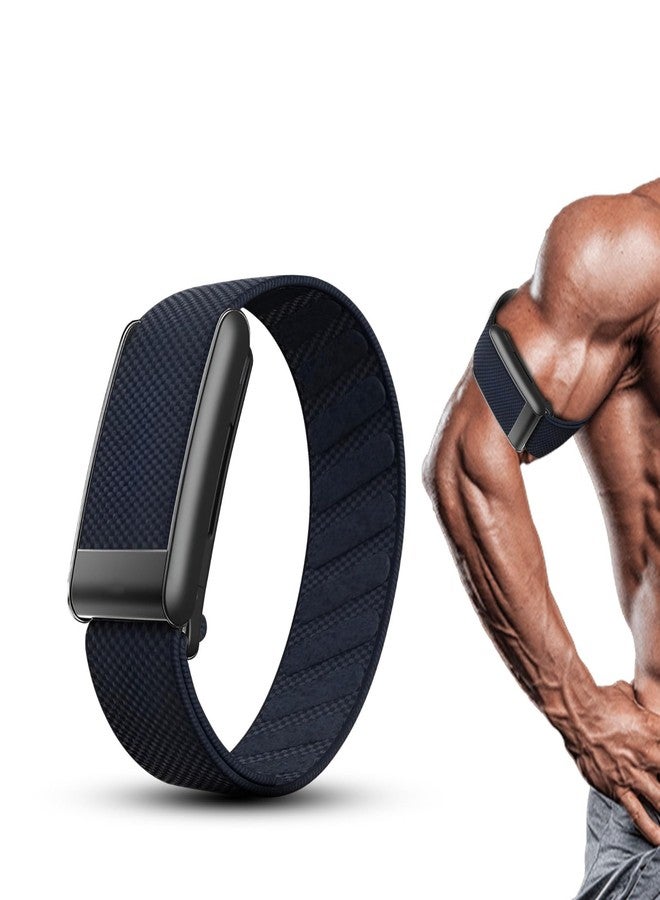 DADO Bicep Band Ultra-soft Nylon Compatible with WHOOP 5.0, One, Peak, and Life | Breathable, Durable & Secure Fit Strap | NOT for Gen 4 (Deep Blue, One/Peak) - Image 1