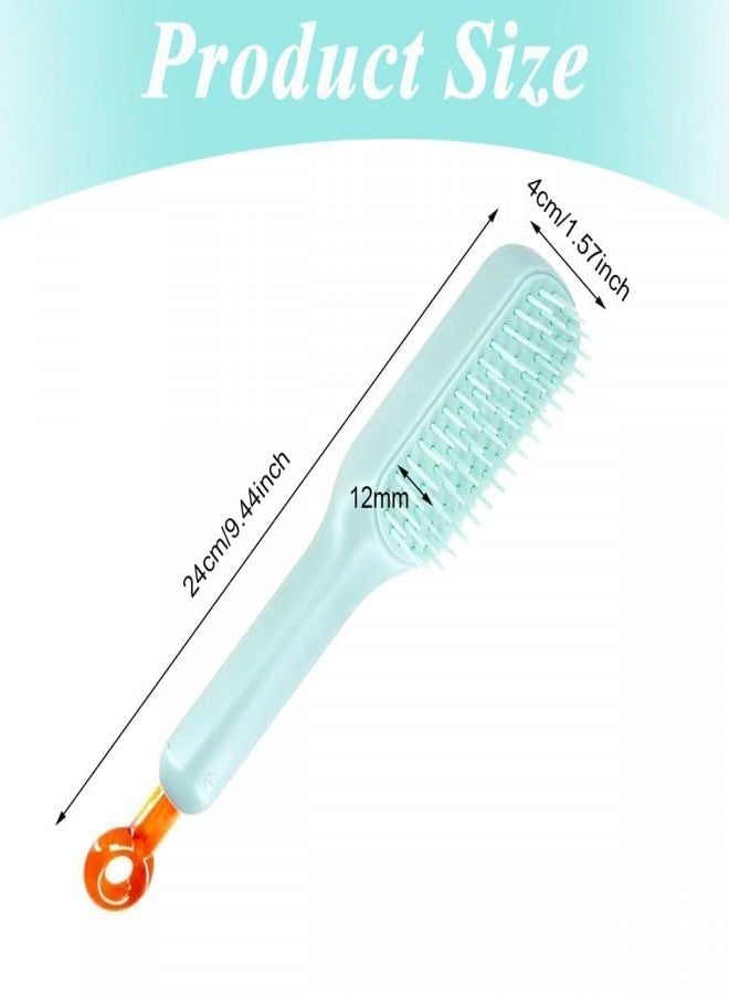 SOLEGLOW Hair Brush Self Cleaning Hairbrushes for Women, Massage Comb Self Clean Hair Brush Anti Static Tools for All Hair Types - Image 5