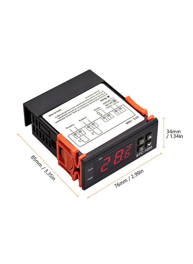 Digital Temperature Controller STC-1000 Intelligent Temperature Regulator DC 12V Refrigerator Thermostat
