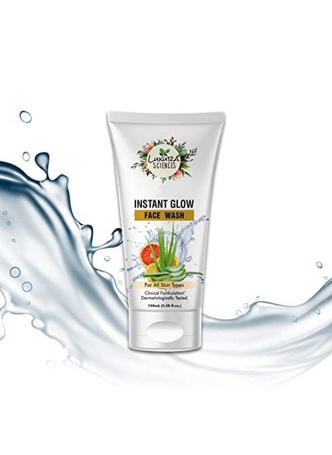 Luxura Sciences - Glutathione Instant Glow Face Wash 100Ml With Natural Citrus Extracts And Vitamin E - Image 1