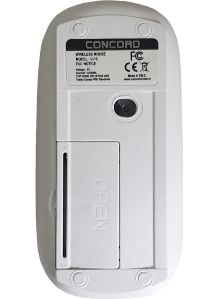 CONCORD C10 Wireless Slim Mouse 800 - 1600 DPI  - Image 4