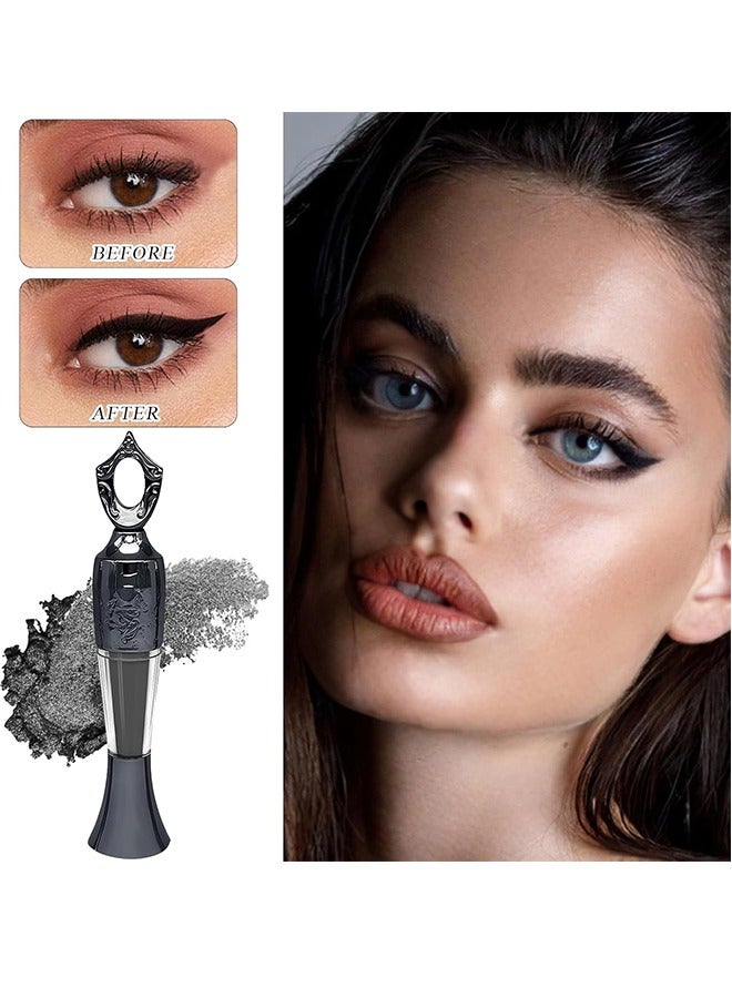 lakerain Powder Eyeliner 100% Natural Plant Formula Powder Eyeliner Easily Removed Eye Makeup Natural Eyeliner Last for All Day Long Lasting Dry Powder Eyeliner, 2g (Black) - Image 5
