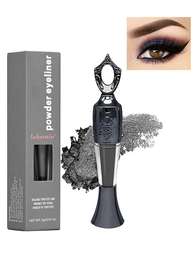 lakerain Powder Eyeliner 100% Natural Plant Formula Powder Eyeliner Easily Removed Eye Makeup Natural Eyeliner Last for All Day Long Lasting Dry Powder Eyeliner, 2g (Black) - Image 1