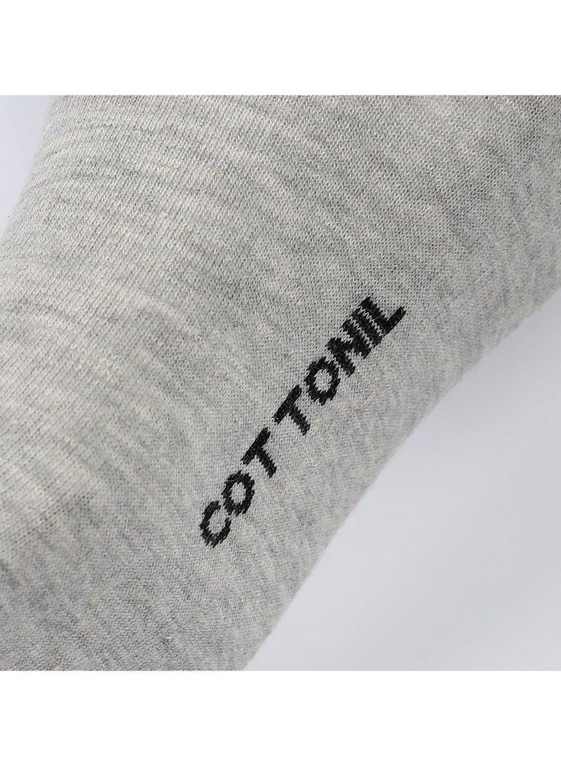 COTTONIL Pack of 3 Cotton Casual Dress Classic Socks for Men - Image 3