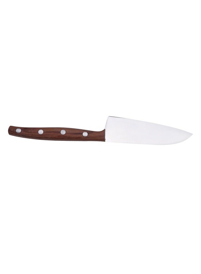 Stainless Steel Chef Knife, Kitchen Knife, Brown, 4 Inch