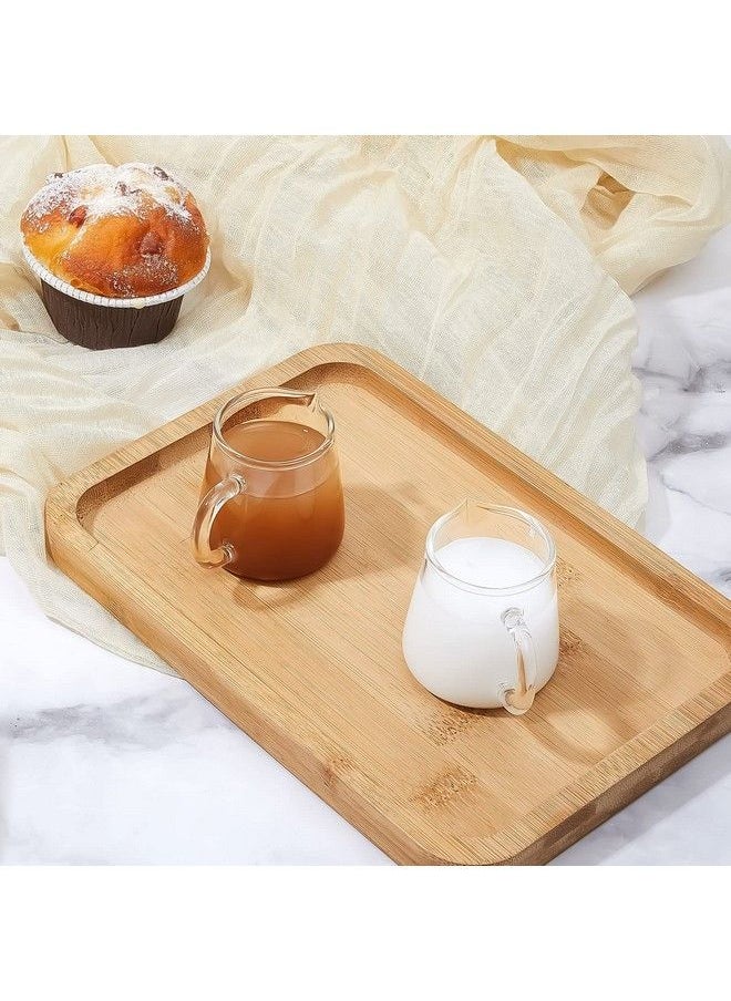 Leinuosen 4 Pcs 70Ml/2.4Oz Small Glass Creamer Pitcher Milk Creamer Pitcher Mini Glass Pitcher Transparent Coffee Pitcher Glass Tea Milk Pourer Glass Pitcher Mini Pitcher Frothing Pitcher For Milk Coffee  - Image 5