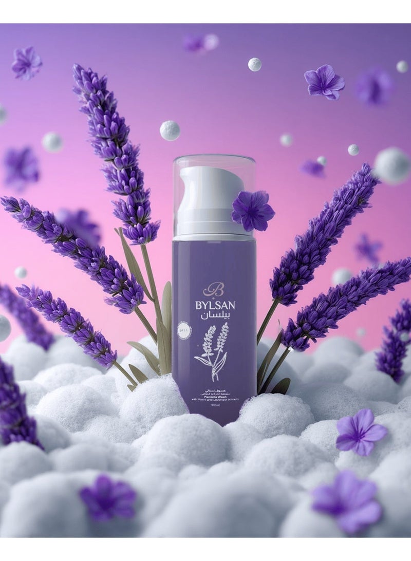 BYLSAN Myrrh & Lavender Feminine Wash for Intimate Care – 2 * 100 ml | Soap-Free & Fragrance-Free Natural Formula + Multi-Purpose Natural Ointment - Image 4