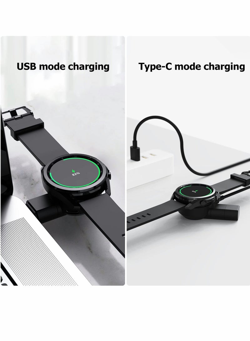 Samsung Galaxy Watch 5/4/3 Active 2 Charger USB Travel Cordless Wireless car Charger Keychain for Samsung Galaxy Watch5 Pro Watch4 Classic Watch3 Active & Active2 Accessories - Image 3