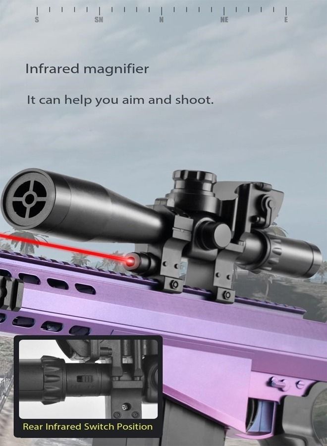 بندقية قنص M82 لايت فيفتي SASR نصف آلية كهربائية لإطلاق الرصاص الناعم للعب في الهواء الطلق - Image 3