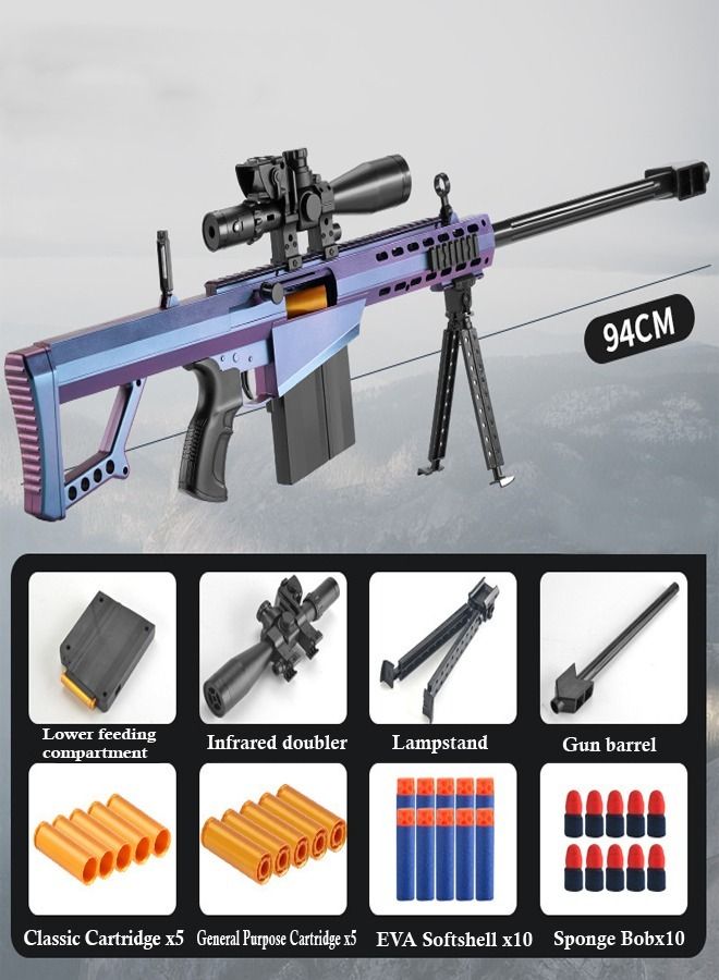 بندقية قنص M82 لايت فيفتي SASR نصف آلية كهربائية لإطلاق الرصاص الناعم للعب في الهواء الطلق - Image 2