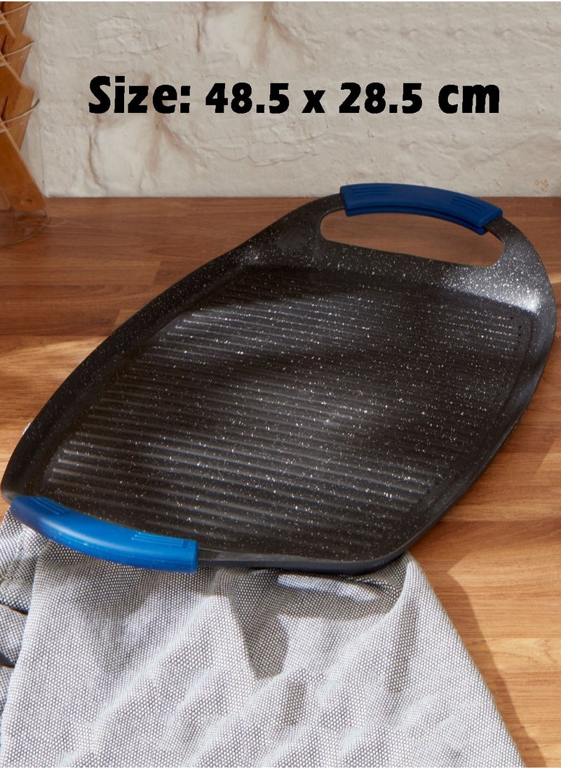 Berghoff EUROCAST Non-Stick Teppanyaki Plate For Grilling And BBQ 48.5x28.5 cm  - Image 1