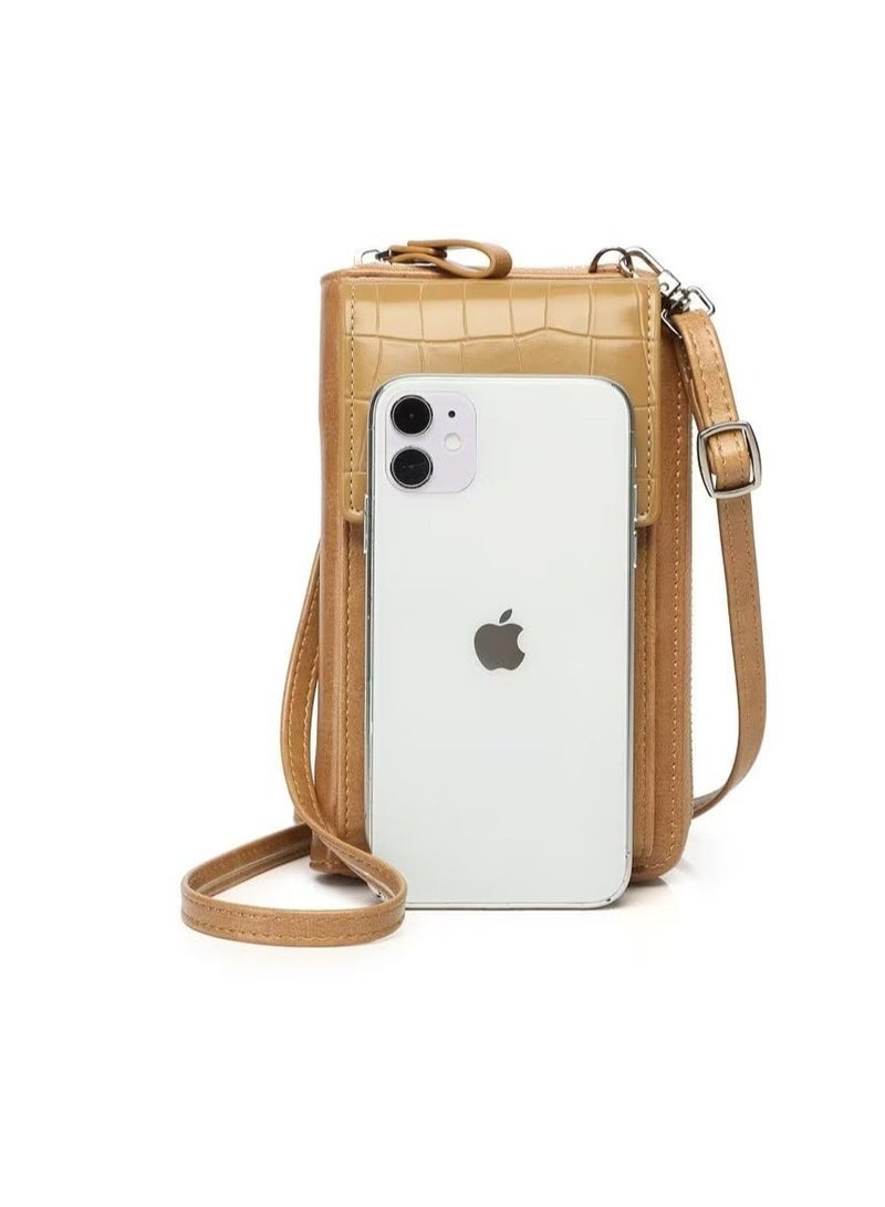 Excefore Women Crossbody Bag, PU Leather Crossbody, RFID Blocking Crossbody Phone Bag, Women Cell Phone Wallet, Should Bag, Mobile Phone Pouch - Image 4