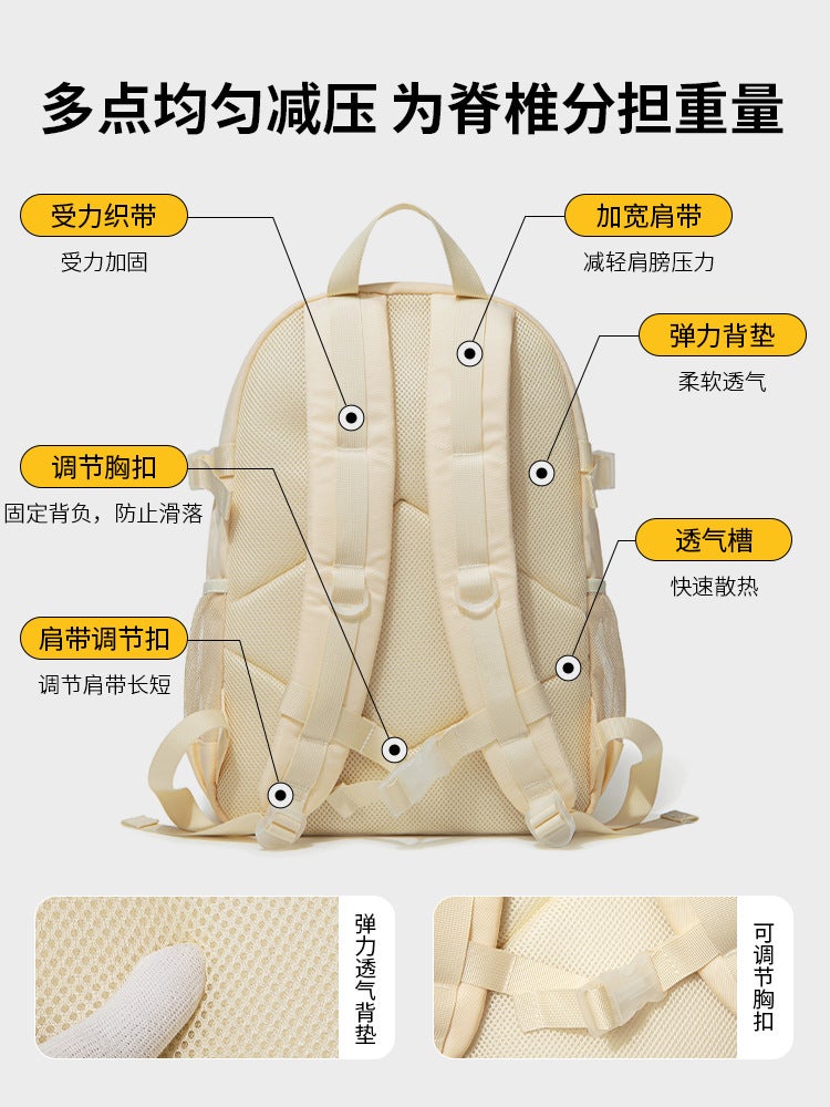 Schoolbag Female College Students Japanese Senior High School Schoolbag Original Junior High School White Computer Backpack Male - Image 3