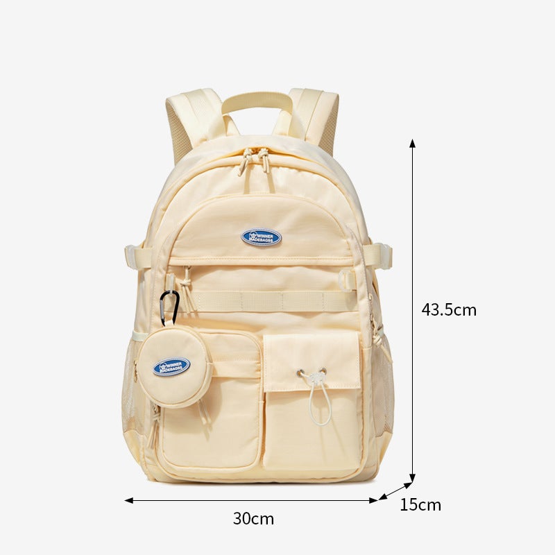 Schoolbag Female College Students Japanese Senior High School Schoolbag Original Junior High School White Computer Backpack Male - Image 1
