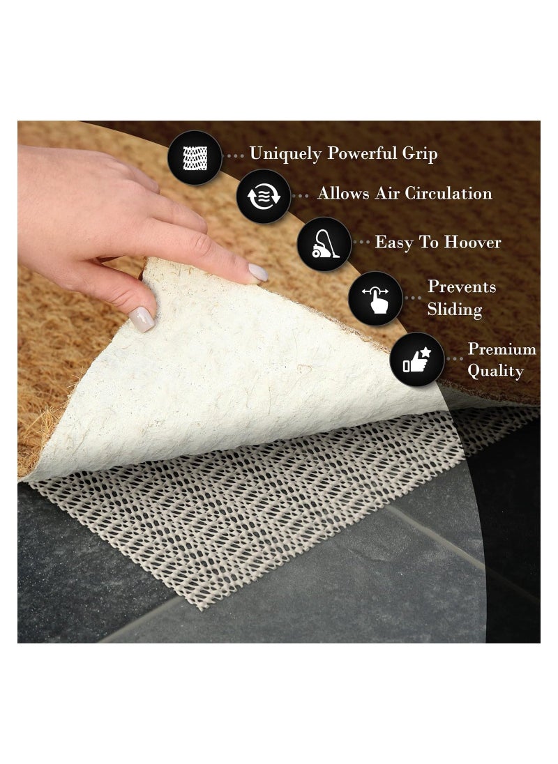 Generic - Anti Slip Rug Gripper 200x200cm Large Non Slip Mat (1 Pack)- Anti Slip Rug Underlay, Rug Grippers for Laminate Floor - Rug Anti Slip Underlay, Multipurpose Anti Slip Mat - Image 1