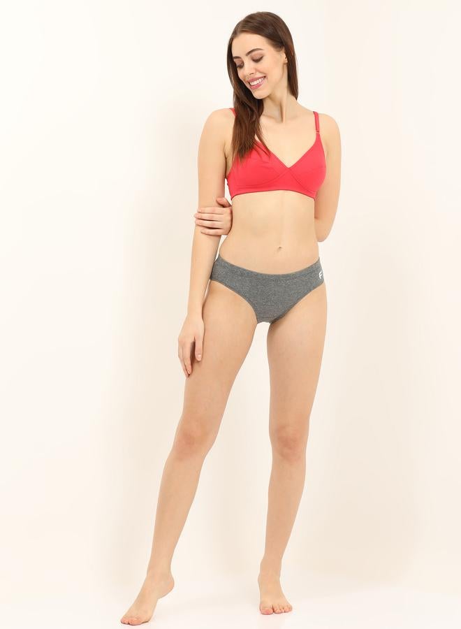 Envie Pack of 3 - Logo Detail Cotton Mid Briefs - Image 2