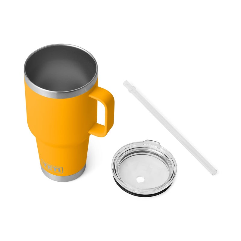 YETI Rambler 35 oz Tumbler with Handle and Straw Lid  Travel Mug Water Tumbler  Vacuum Insulated Cup with Handle  Stainless Steel  Beekeeper - Image 4