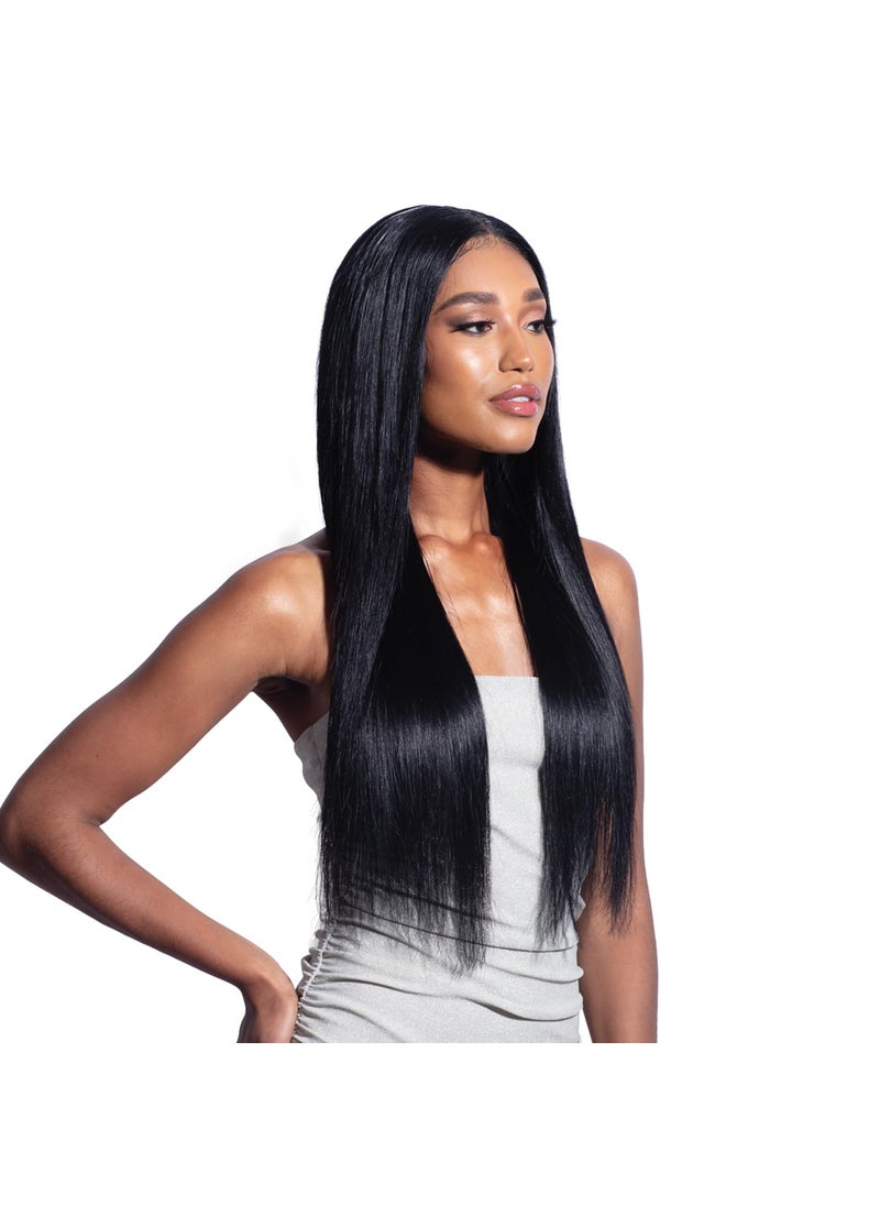 Shake-N-Go - ShakeNGo  GLOSSY 100 VIRGIN REMY HAIR  STRAIGHT 141618 NATURAL BLACK - Image 1