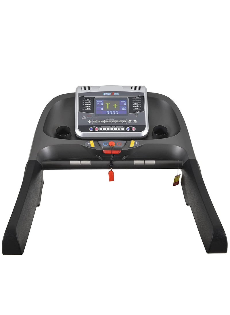 Health Life - AC7000 Club AC Commercial Treadmill With Personal Scale -250 KG, Automatic Incline, 7 Horse Power, Black Grey - Image 1