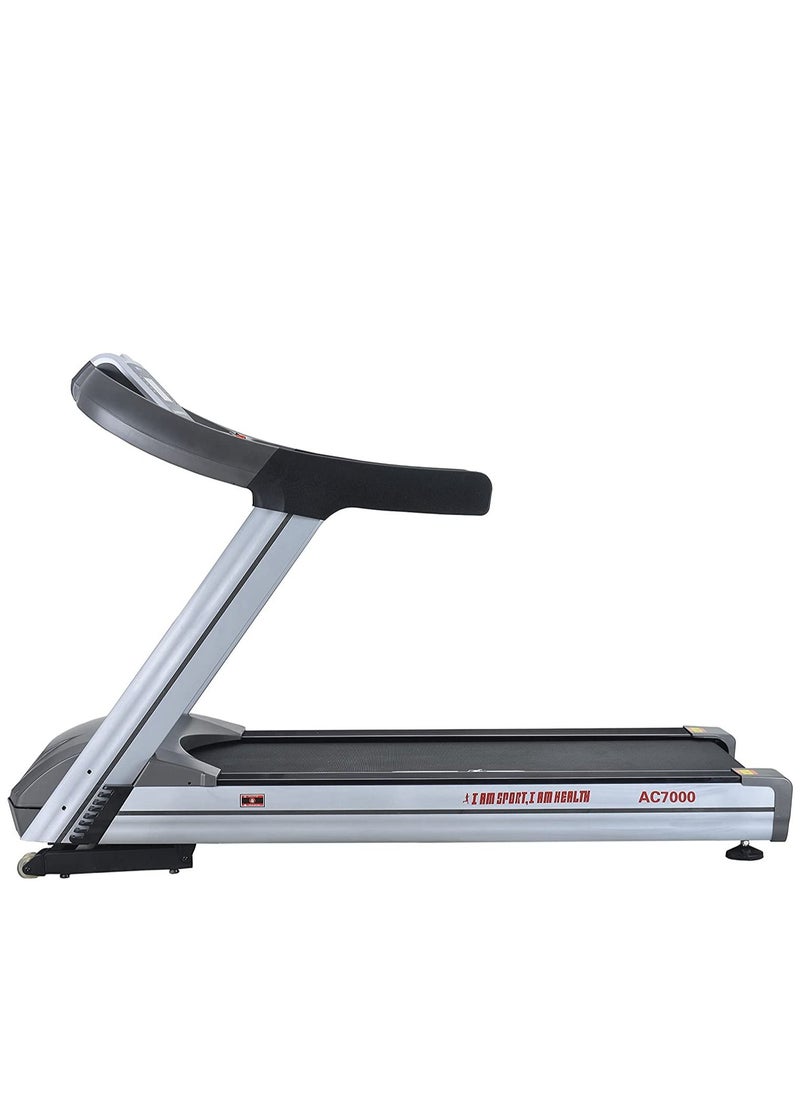 Health Life - AC7000 Club AC Commercial Treadmill With Personal Scale -250 KG, Automatic Incline, 7 Horse Power, Black Grey - Image 1