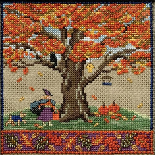 Mill Hill Fall Oak Beaded Counted Cross Stitch Kit Mill Hill 2017 Mighty Oak Quartet Series MH171714 - Image 5