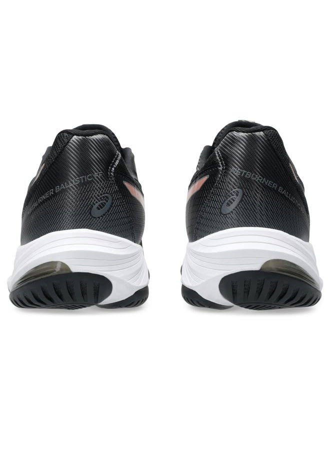 asics Women's Netburner Ballistic Ff 3 Volleyball Shoe Sneaker, Black/Rose Gold, 10 - Image 5