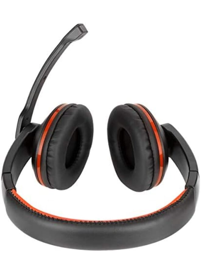 إي داتا لايف سماعة رأس للمحادثة والألعاب متوافقة مع أجهزة سوني بلايستيشن 4 والكمبيوتر المحمول وإكس بوكس والكمبيوتر الشخصي برتقالي Dl 1700U سلكية متوسطة - Image 2