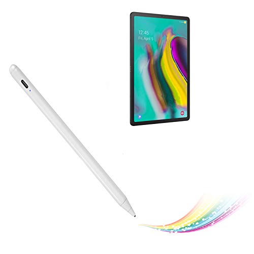 Bbata Active Stylus for Samsung Galaxy Tab S9/S9+ Pencil,Electronic Capacitive Type-C Rechargeable Pencil Compatible with Samsung Galaxy Tab S9/S9+ Stylus Pens,Good on Sketching and Note-Taking Pen,White - Image 1