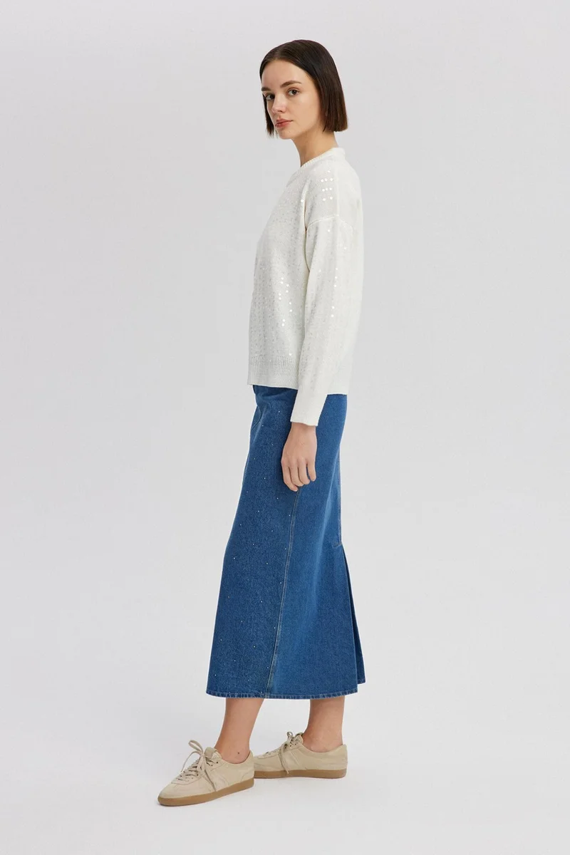 Touche Sequined Knitwear Sweater