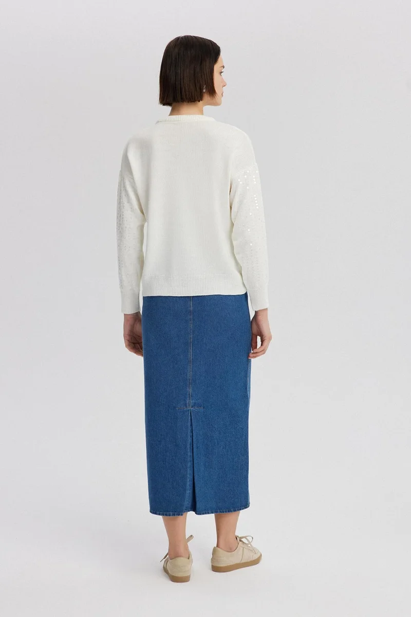 Touche Sequined Knitwear Sweater
