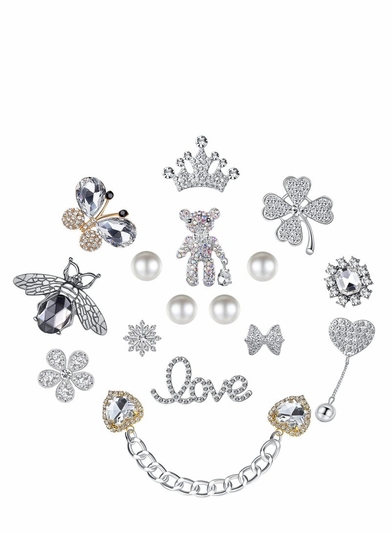 KASTWAVE Shoe Decoration Charms, 1 Set Crocs Charm for Hole Hole Shoe Buckle Party Favors ​Mini Charm Bracelet Wristband Decoration for Men Women Kid - Image 1