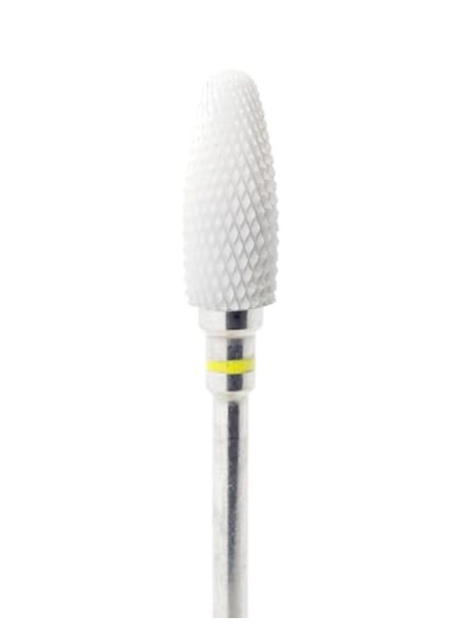 MedixPlus Ceramic Burr Nail File Cone Shape for Nail Polishing and Grooming 332 Stem Nail Drill Bit Foot Care Podiatry Tools Medium - Image 1