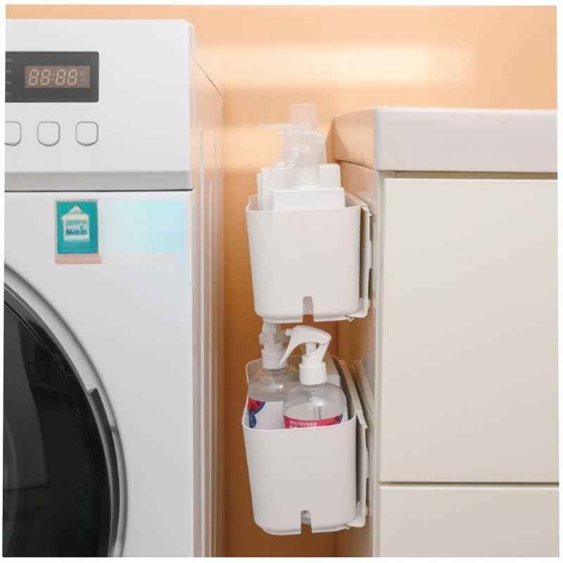Fayby Plastic Wall Mounted Kitchen Drawer Shelf Cabinet Side Hanging Storage Box Home Organization Storage Kitchen Utility Organizer Compact Space Saver Bathroom Essentials 1 Pcs - Image 5