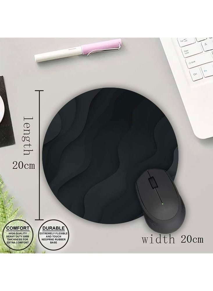 Protective Printed Mouse Pad Round - Image 1