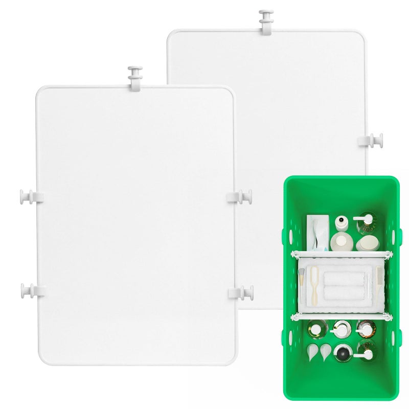 Dgloze 2Pcs Divider Tray For Bogg Bag Accessories For Bogg Bags Compatible With Bogg Bag Original X Large Organizing Bags And Divide Space With Bogg Bag Accessories Inserts (White) - Image 1