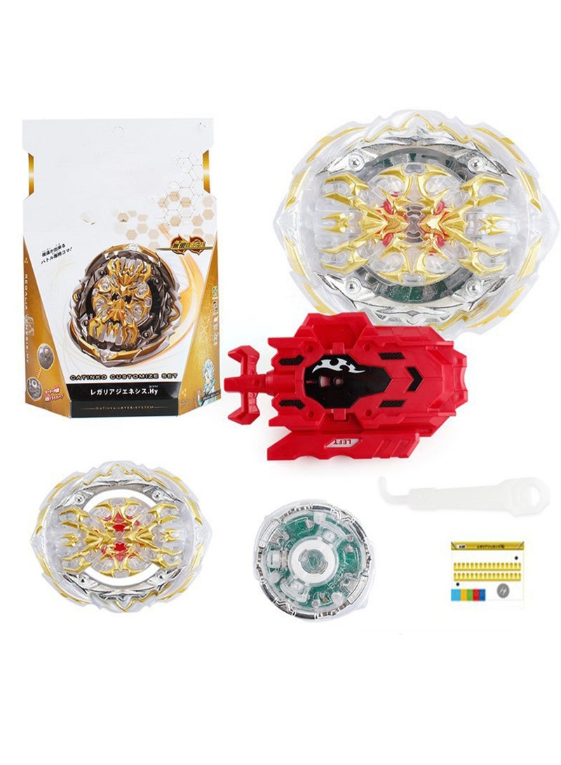 لعبة باي بليد باتل باي بليد مع قاذف (إصدار كهربائي أبيض/نار/B-153-1D معبأ في صندوق)