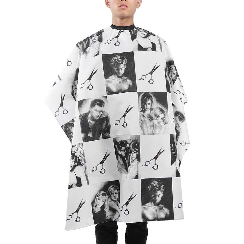 Professional Hairdressing Apron Hair Cutting Dyeing Gown Cape for Home Barber Shop(118 x 143cm) - Image 4