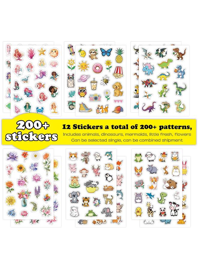 Bluejw New Cartoon Stickers 200 Small Size Waterproof European And American Graffiti Guitar Luggage Cup Stickers - Image 2