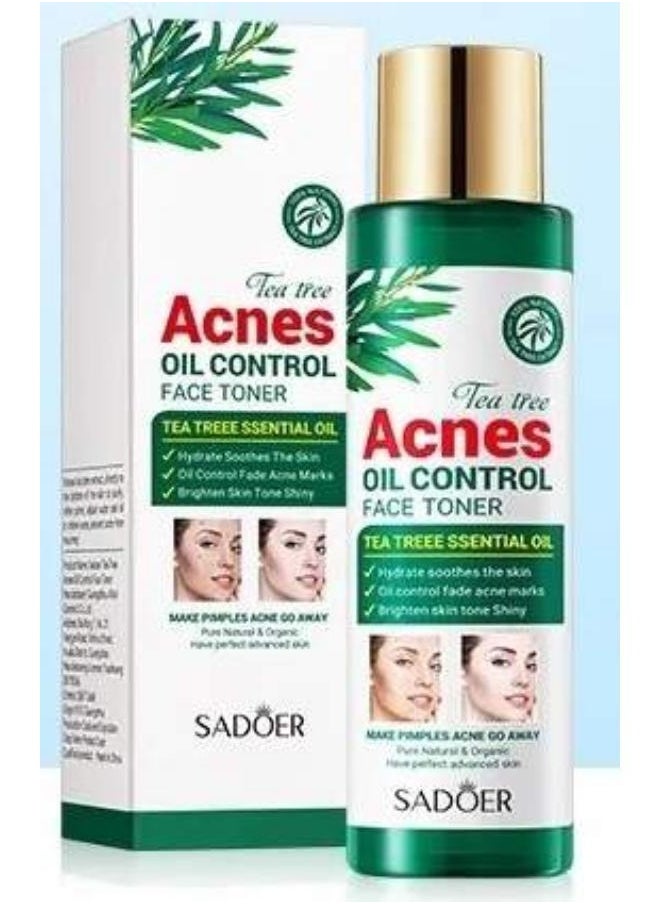 SADOER Tree Acne Oil Control Face Toner Anti-Acne Hydrating Moisturizing Toner 120ml  - Image 1