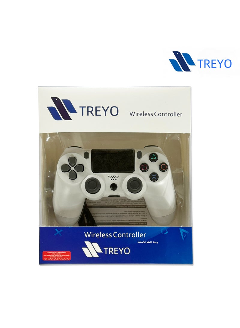 TREYO - Wireless PS4 Controller - Dual Vibration, LED Touch Pad, Audio Function, Compatible with PS4 Pro/Slim/PC, Pro-Level Gaming Experience - Image 1