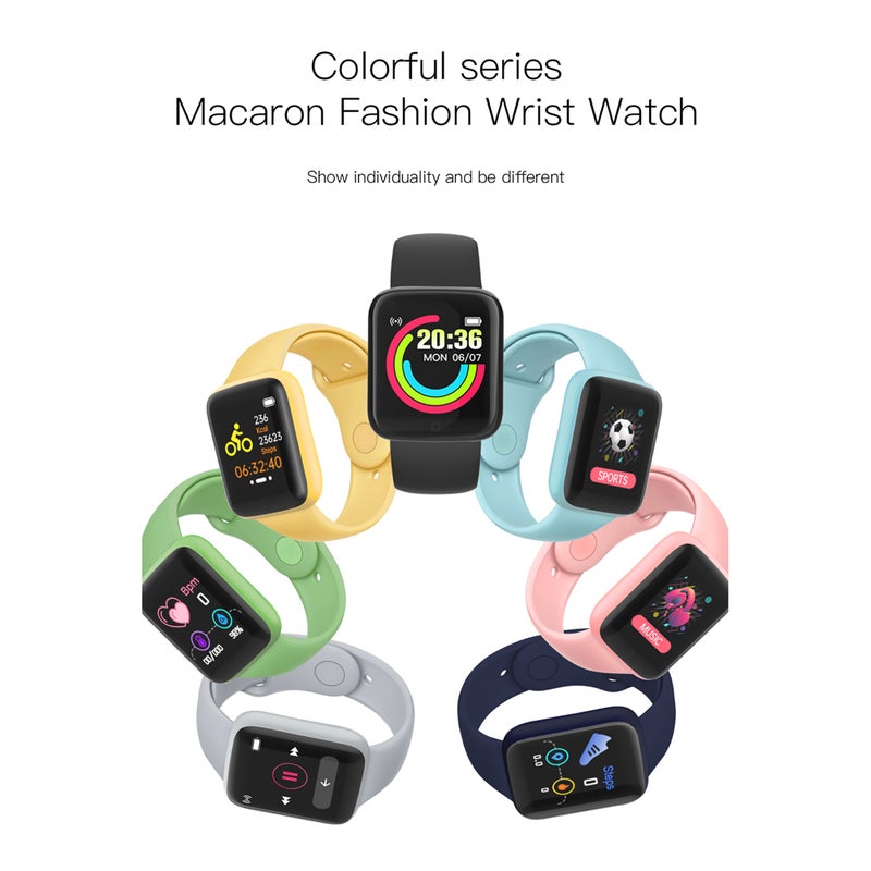 Y68 1.44in Intelligent Watches Heart Rate Monitoring Watch Sports Watches Wristband Waterproof Smartwatch - Image 2