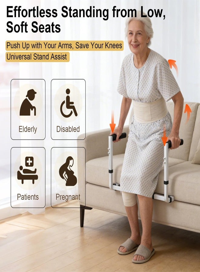 Support Way Stand Assist Rail for Couch, Adjustable Couch & Sofa Standing Support with Extra-Wide Stable Base, Safety Grab Bar for Seniors, Patients, 300lbs Capacity Sitting and Standing Assistance for Home Use - Image 3