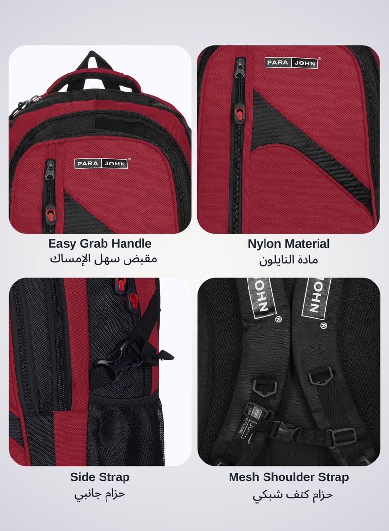 PARAJOHN Iconic Lightweight Durable Schoolbag 22 inch -Red - Image 3