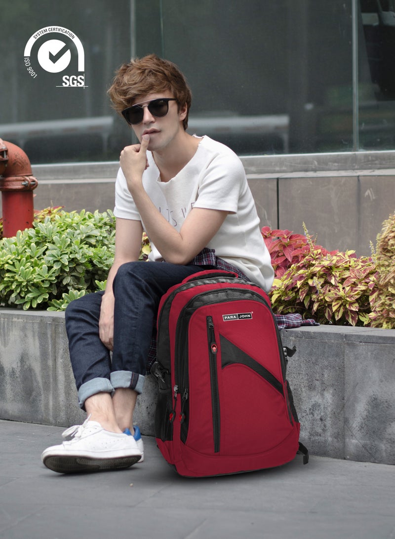 PARAJOHN Iconic Lightweight Durable Schoolbag 22 inch -Red - Image 4