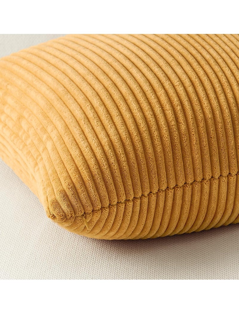 Loquat Decorative Throw Pillow Covers Cushion Cases, Set of 4 Soft Velvet Modern Double-Sided Designs, Mix and Match for Boho Farmhouse Fall Home Decor (45*45cm) - Image 2