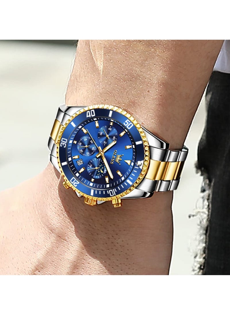 OLEVS OLEVS Mens Watches Minimalist Ultra Thin Fashion Casual Analog Quartz Date Watch Waterproof Slim Simple Big Face Dress Wrist Watch for Men  - Image 5