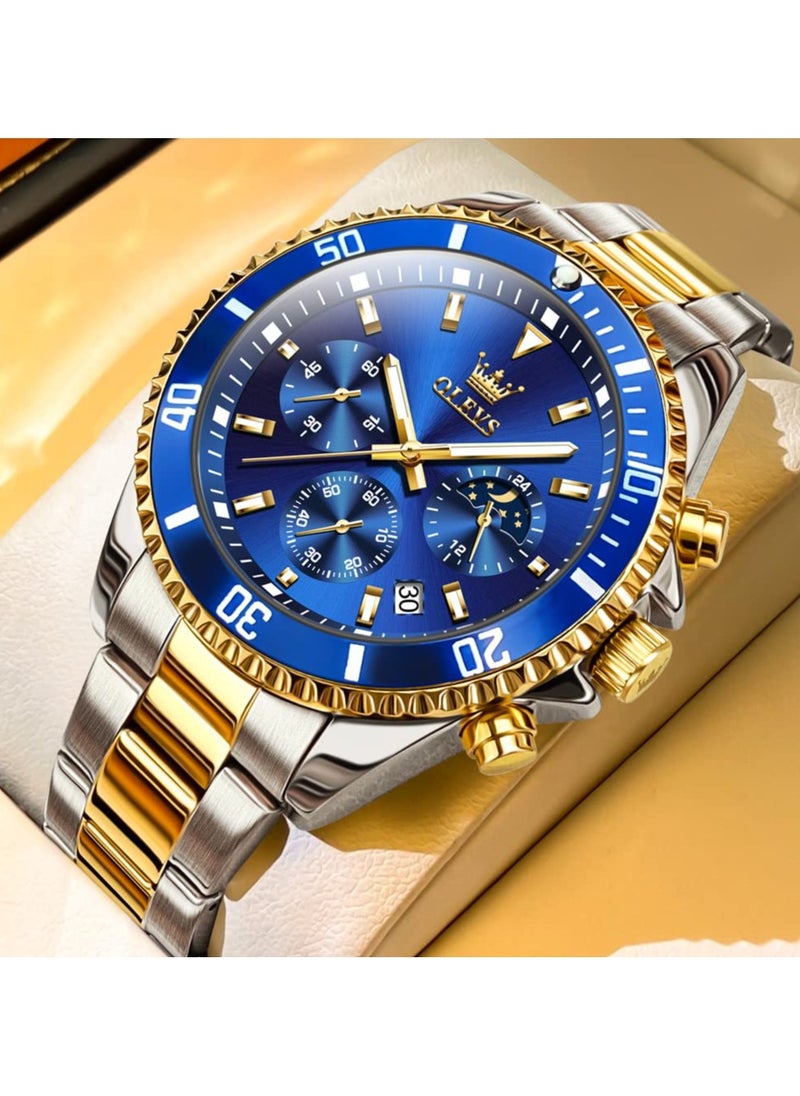 OLEVS OLEVS Mens Watches Minimalist Ultra Thin Fashion Casual Analog Quartz Date Watch Waterproof Slim Simple Big Face Dress Wrist Watch for Men  - Image 4