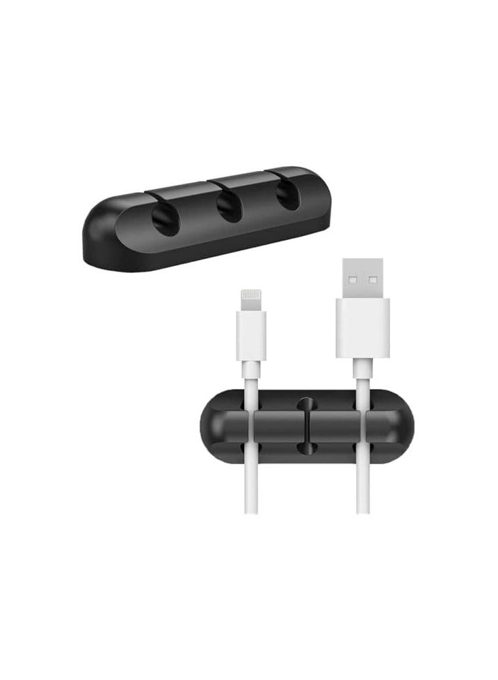 Green Tiger Cable Clips Organizer, Silicone Adhesive Hooks for Power Cords and Charging Cables, USB Cord Management or TV PC Laptop Home Office - Image 1