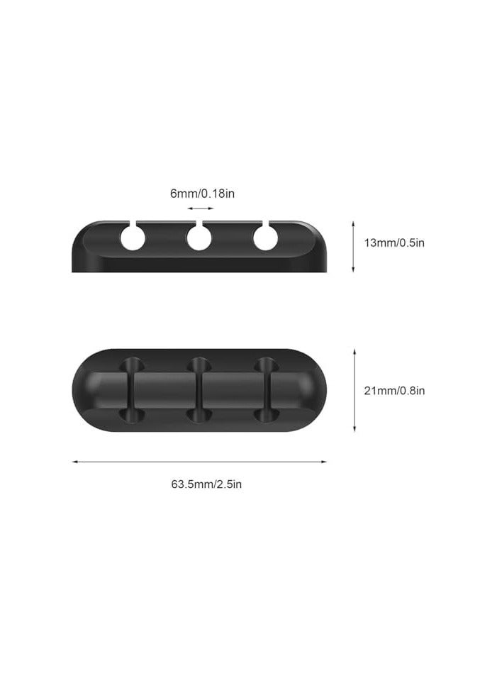 Green Tiger Cable Clips Organizer, Silicone Adhesive Hooks for Power Cords and Charging Cables, USB Cord Management or TV PC Laptop Home Office - Image 3